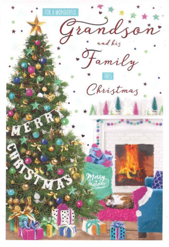 Picture of GRANDSON & FAMILY CHRISTMAS CARD